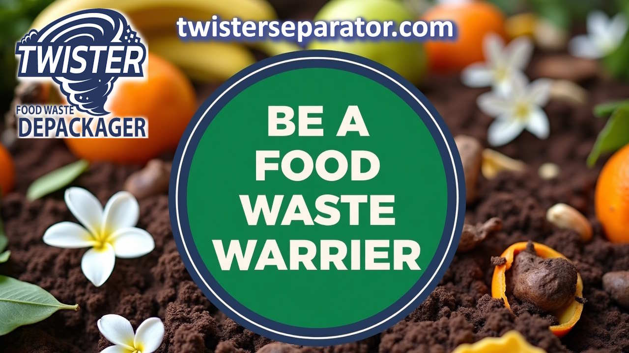 Invitation to become a Twister Depackager Anaerobic Digestion Food Wastes Warrior