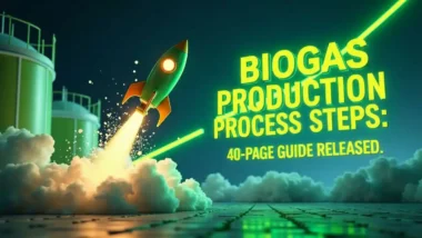 biogas production process steps: 40-page anaerobic digestion guide released featured -image text.