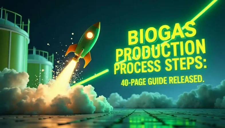 biogas production process steps: 40-page anaerobic digestion guide released featured -image text.