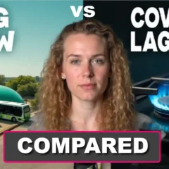 Plug flow vs covered lagoon biogas digesters - text in image.