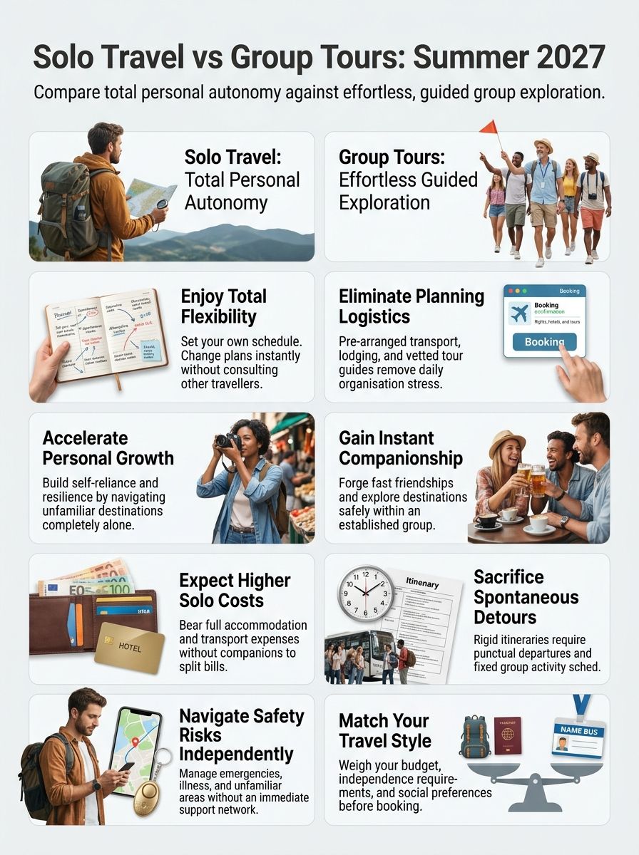 Solo Travel vs. Group Tours for Summer 2027 Solo Travel vs. Group Tours for Summer 2027
